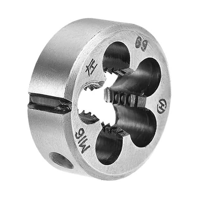 Unique Bargains M16 Metric Left Hand Round Dies, Tool Steel Machine Thread Dies, 38mm OD Round Threading Dies, 6G Accuracy Class