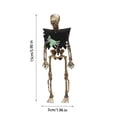 thumbnail image 7 of Matoen Skeleton Halloween Decorations, 6 in Full Body Poseable Small Skeleton Plastic Bones with Spiders for Halloween Indoor Outdoor Party, Graveyard, Haunted House Accessories, 7 of 7