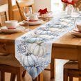 thumbnail image 2 of Navy Blue Pumpkins Fall Table Runner Linen Burlap Table Runner 72 Inches Long Thanksgiving Coastal Nautical Pumpkin Dresser Scarves for Kitchen Island Coffee Dining Room Party Holiday Decor 16"x72", 2 of 8