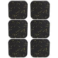 thumbnail image 1 of Rubber Ground Mat, Treadmill Mat Wear-resistant  For Exercise Black Yellow, 1 of 8