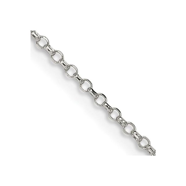 Quality Gold QHC022-22 Sterling Silver 1.5 mm Diamond-Cut 22 in. Cable Chain
