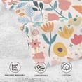thumbnail image 3 of GZHJMY 2PCS Cotton Towel Set,Quick Drying Washcloths,Soft and Breathable Bath Towel Hand Towels for Kitchen Bathroom Gym Beach-Cartoon Flowers, 3 of 7