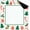 Multi 6-4, variant on Mahjong Mat for Table White Snowflake Red Decorative Borders 31.5" x 31.5" Non-Slip Noise-Reducing Game Mat Premium Mahjong Accessories for Poker Dominoes Board Games