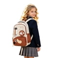 thumbnail image 3 of Miaoju Cute Cartoon Backpack for Ages 2-6, Waterproof Lightweight Bookbag,School Daypack for Travel, Brown, 3 of 5