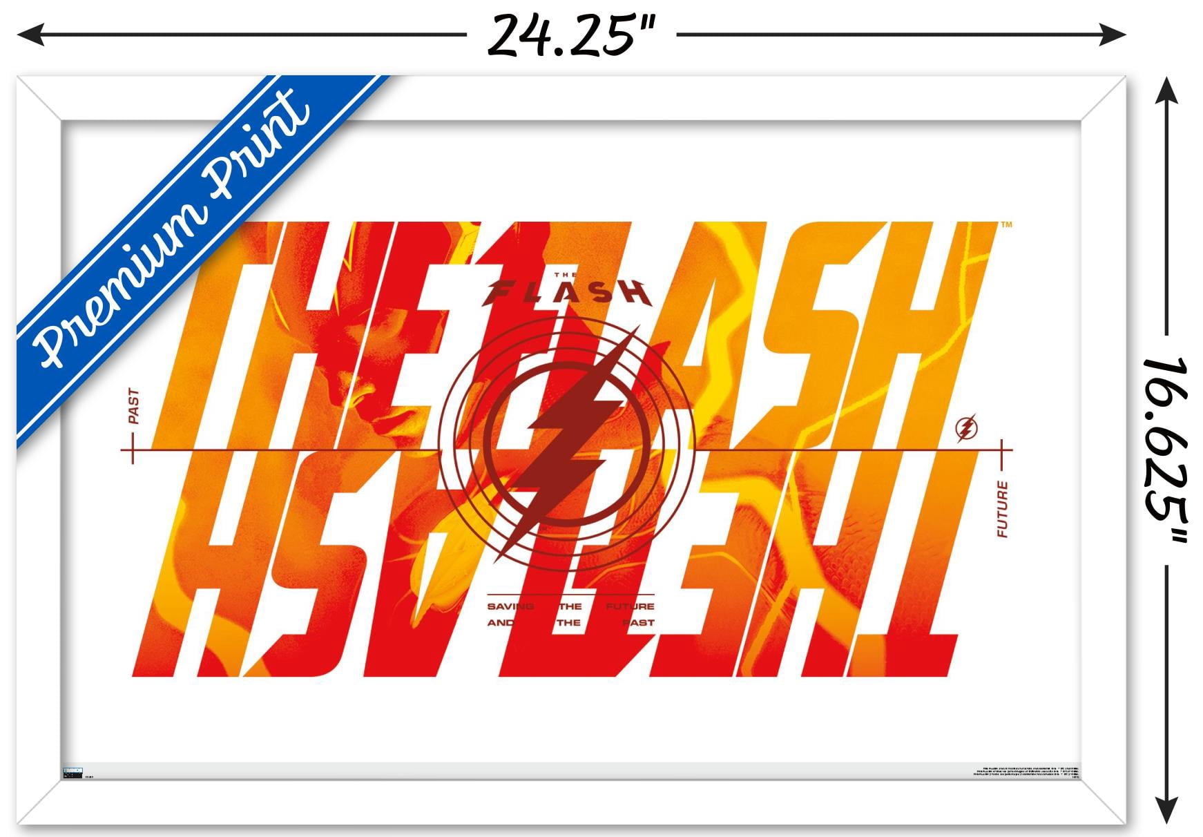 DC Comics Movie The Flash - Reverse Wall Poster, 14.725" x 22.375" Framed