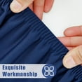thumbnail image 4 of Round Spandex Tablecloth, Elastic Fitted Waterproof Tablecloths for 45"-52" Tables, Stretch Washable Picnic Table Cover for Camping, Dining, Indoor and Outdoor, Navy, 4 of 6