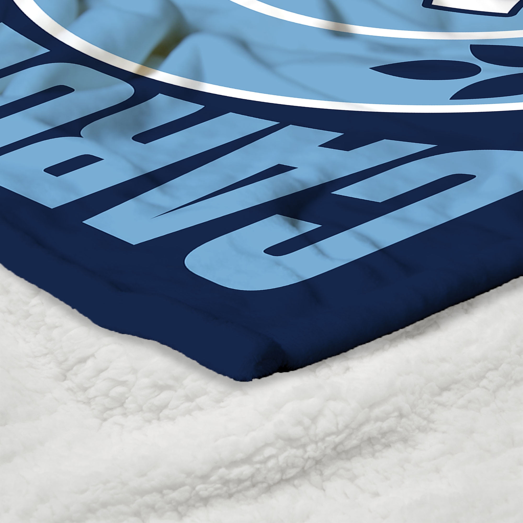 UNC NCAA Apex Silk Touch Sherpa Throw 50x60 inches