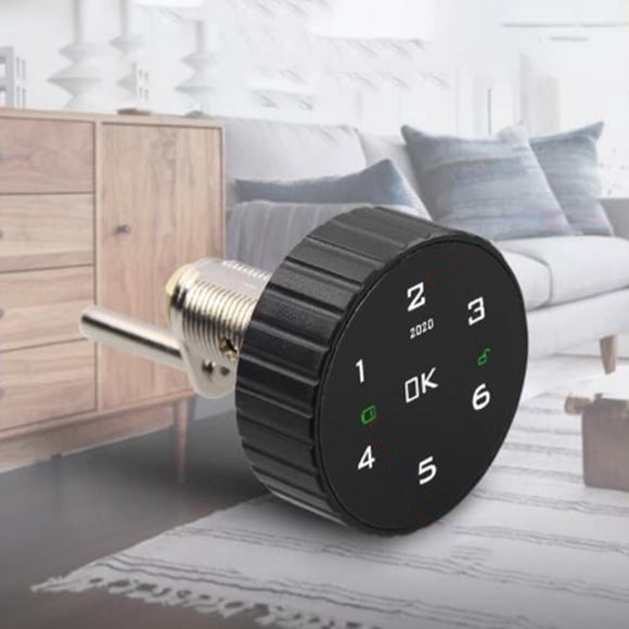 Combinación de dígitos de aleación de zinc Bloqueo de contraseña Pantalla táctil Casilleros escolares 5-13 dígitos para caja pequeña sala Cajón de gabinete Yotijar Cerradura de cajón con contraseña