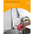 thumbnail image 3 of REJODA-Kitchen Faucet Head Replacement, 3-Function Kitchen Sink Faucet Parts with 15 Adapters, Pull Down Faucet Sprayer Nozzle Compatible with Delta, Kohler, American Standard, Moen faucets, Chrome (, 3 of 4