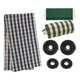 thumbnail image 1 of Tela de reemplazo para silla de gravedad Uxcell 63"x17" con kit de cordones para patio y piscina, verde, 1 of 1