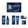 thumbnail image 3 of Set de barba de sándalo para hombres: cinco productos de belleza de tamaño completo para ayudarlo a completar su cuidado diario Limpiador de barba Loción facial para barba Aceite hidratante para barba, 3 of 5