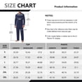 thumbnail image 3 of Iceglad Men's 2 Piece Loungewear Set Long Sleeve Crewneck Top and Drawstring Pants Pajama Set, 3 of 8