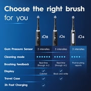 Oral-B Toothbrush, iO Series 4 Electric Toothbrush with 1 Brush Head, Rechargeable, White, Adults & Children 3+