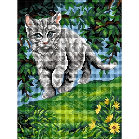 Needlepoint canvas for halfstitch without yarn Hunting Trip 3540J