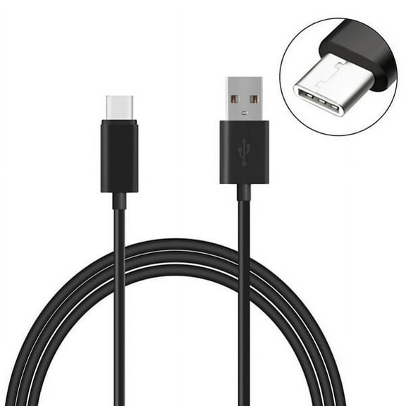 Type-C 10ft USB Cable for Samsung Galaxy A71 5G - Charger Cord Power Wire USB-C Long Fast Charge Sync High Speed Black Q3B Compatible With Samsung Galaxy A71 5G Phone