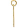 thumbnail image 2 of 14k Yellow Gold Large Brushed Diamond-cut Number 8 Charm - 20.3mm, 2 of 6
