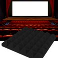 thumbnail image 3 of Acoustic Panel, High Density Durable Reduce Noise Soundproofing Foam, Sound Absorption For Studio 30x30x5cm Black, 3 of 8