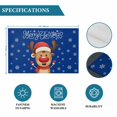 thumbnail image 6 of Merry Christmas Placemats Set of 6, Blue Winter Xmas Hat Deer Snowflake Placemats for Dining Table, Place Mats for Kitchen Tabletop, Waterproof Wipeable Dining Table Mats Set, 6 of 9