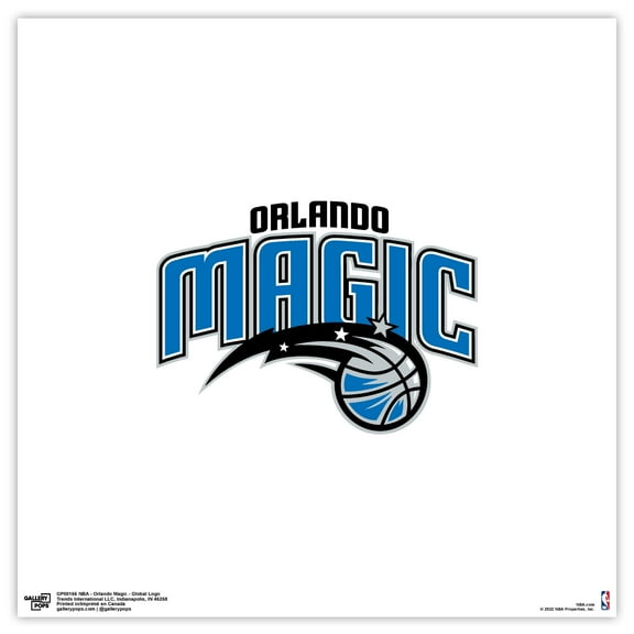 Gallery Pops NBA Orlando Magic - Global Logo Wall Art, Unframed Version, 12" x 12"