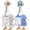 Style 5, variant on Porch Goose Outfit Decorative Cement Goose Clothes with Faux Wing Skirt and Wand Garden Statue Dress Up Costume for Yard Garden Decoration