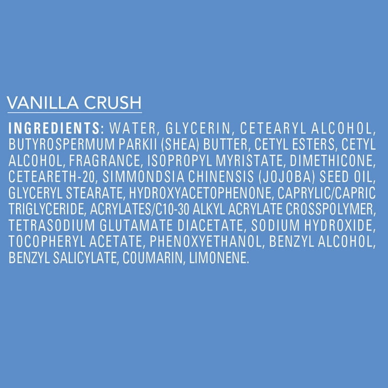 Jergens Shea Fusion Vanilla Crush Scented Body Lotion, Moisturizer