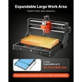 thumbnail image 4 of VEVOR 3018 CNC Router Machine, 60W Spindle, 3-Axis Wood Engraving Milling Machine, with 300 x 180 x 40 mm Working Area, for Wood Acrylic Carving Cutting (Offline Controller are note included)), 4 of 9