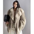 thumbnail image 1 of Nuevo Abrigo de piel de imitación Fuax grueso de otoño e invierno, chaqueta de piel integrada de longitud media, chaqueta de piel amigable para mujer, 1 of 5