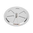 thumbnail image 1 of Grille d'aération ronde en acier inoxydable 304 avec poignée centrale pour bateau, 15 cm, 1 of 4