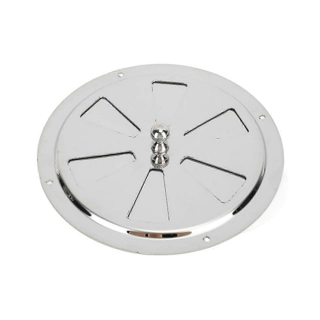 Grille d'aération ronde en acier inoxydable 304 avec poignée centrale pour bateau, 15 cm