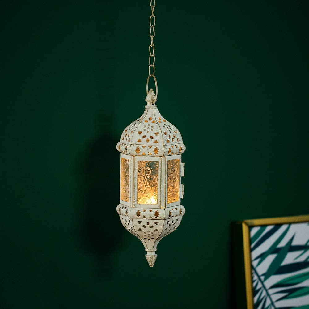 Hanging Hexagon Decorative Moroccan Candle Lantern Holders ...