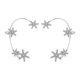 thumbnail image 4 of Pendientes para mujer, regalos para mujer, pendientes de copo de nieve de diamantes de moda para mujer, pendientes de clip sin perforación, 1 pieza, pendientes para mujer, 4 of 5