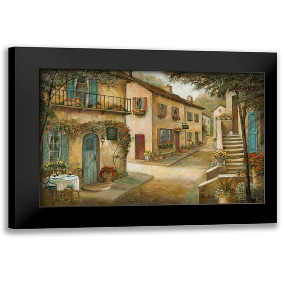 Manning, Ruane 14x11 Black Modern Framed Museum Art Print Titled - Village Charm and