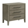 thumbnail image 2 of Picket House Furnishings Armes 3-Drawer Nightstand in Grey, 2 of 9