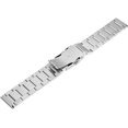 thumbnail image 3 of Solid Two Tone Steel Strap 24mm Silver Stainless Brushed Surface, 3 of 5