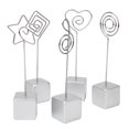 thumbnail image 4 of 5Pcs Memo Clip Holder, ID Card Name Tag Picture Clip Holder Table Number Stand Office Desk Organizer Suitable For Holding Wedding Place Cards Party Table Numbers Table Menu, 4 of 7
