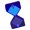 Black and blue, variant on Multifunctional Digital Sand Timer USB Rechargeable Adjustable Brightness Modern Desktop Night Light Timer