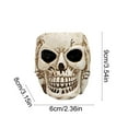 thumbnail image 3 of Skull Succulent Pot Planter, Resin Halloween Flower Pot for Desktop Decoration, Durable Unique Skull Design Plant Holder for Succulents, Office Home Tabletop Decor and Spooky Party Gift, 3 of 6