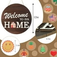 thumbnail image 6 of Front Door Welcome Sign, Round Wood Porch Decor with 4 Seasonal Wreaths and 14 Changeable Icons, 6 of 7
