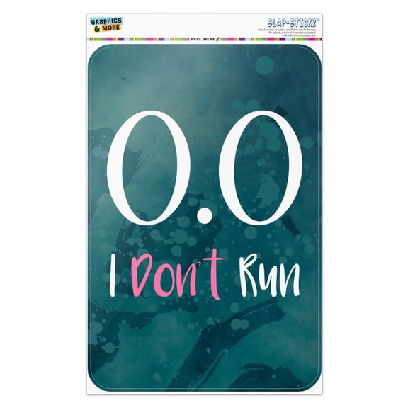 0.0 Marathon I Don't Run Funny Non Runner Home Business Office Sign