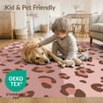 thumbnail image 4 of ODIKA Print Spotted Tossed Motif Zebra Tiger Table Pink Leopard Cheetah Playful Foldable Easy Care for Master Suite, California King, Under Bed, 4 of 7