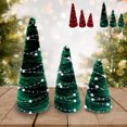 thumbnail image 7 of Tainini 3 Pcs Christmas Trees Yarn Trees Red and White for Indoor Room Kitchen Home Tiered Tray Decor, 7 of 7