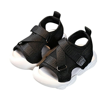 

TQWQT Toddler Girls Boys Sandals Open Toe Summer PU leather Shoes for Little Kids