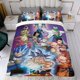 thumbnail image 4 of Dragon Ball Conjunto de sábanas temático, trío de piezas, cómodo y amigable con la piel, diseño único, regalo de decoración para el hogar para familiares, amigos y fans,140cm *210cm, 4 of 6
