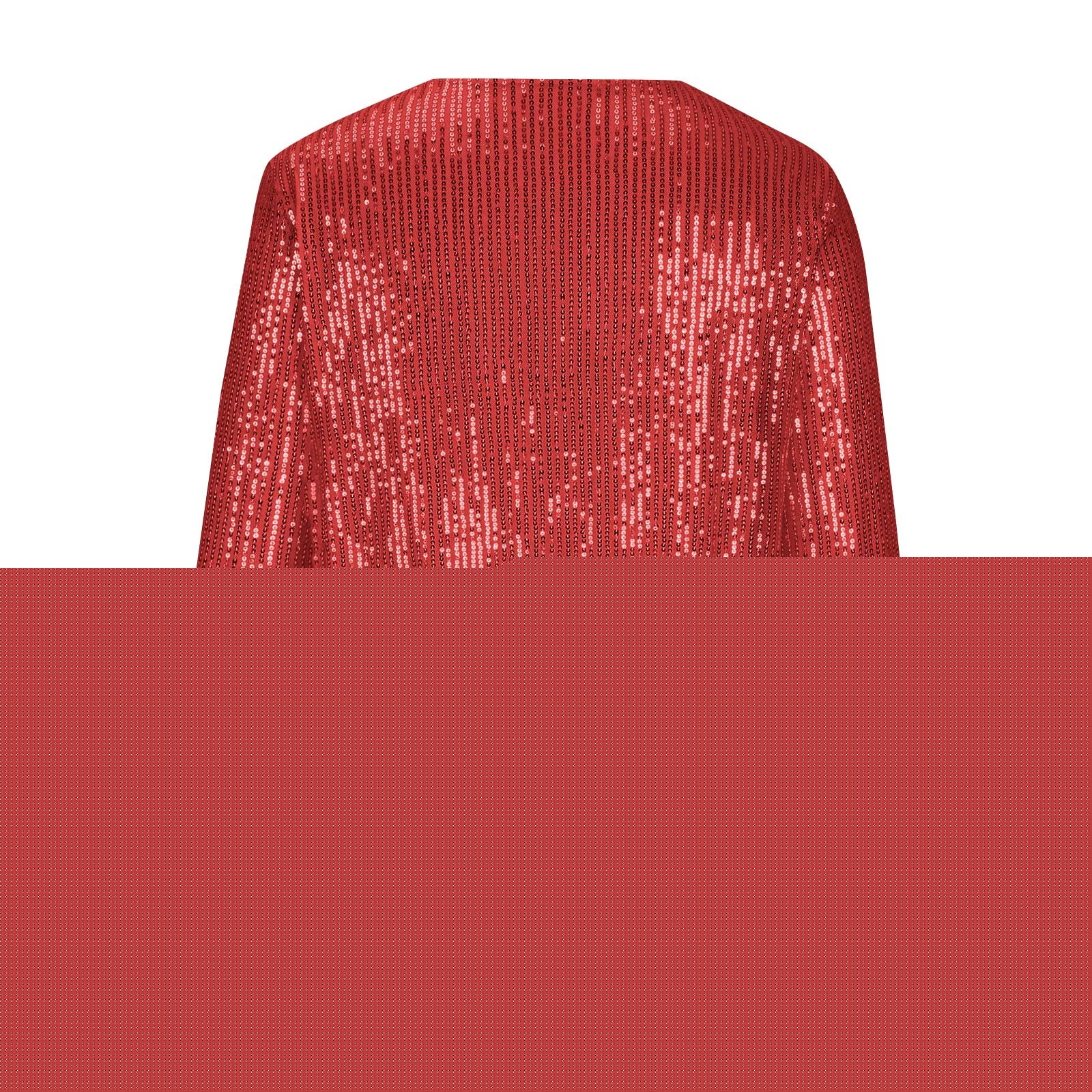 thumbnail image 6 of SDNall Women‘s Long Sleeve Sequin Jacket, Casual Solid Color Blazer for Evening & Daily Wear, 6 of 7