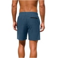 thumbnail image 5 of Yievot Athletic Shorts for Men Drawstring Elastic Waist Gym Sport Running Shorts with Zipper Pockets, 5 of 9