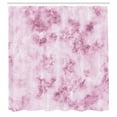 thumbnail image 2 of Ambesonne Marble Print Shower Curtain, Stormy Details Pattern, 69"Wx75"L, Pale Pink, 2 of 4