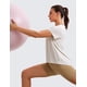 thumbnail image 4 of Remera CRZ YOGA Suave y Holgada para Yoga Color Blanco Lechoso Talle L, 4 of 5