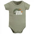 thumbnail image 3 of Hudson Baby Infant Boy Cotton Bodysuit, Shorts and Shoe Set, Cool Dude, 6-9 Months, 3 of 5