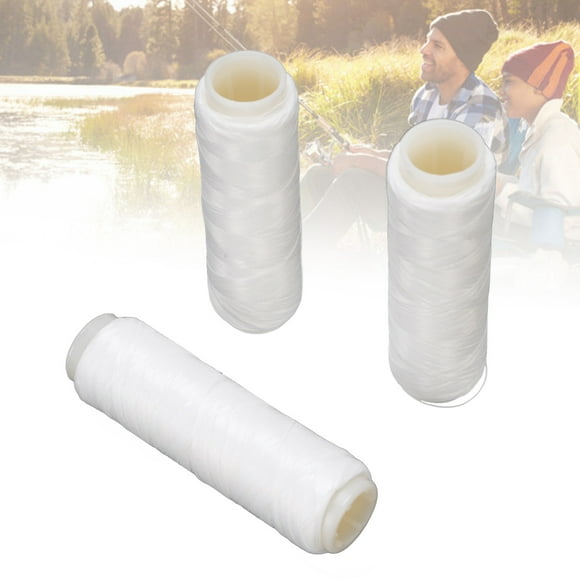 3Pcs Fishing Baits Thread, Nylon Elastic Flexible Fishing Baits String for Professionals Beginners