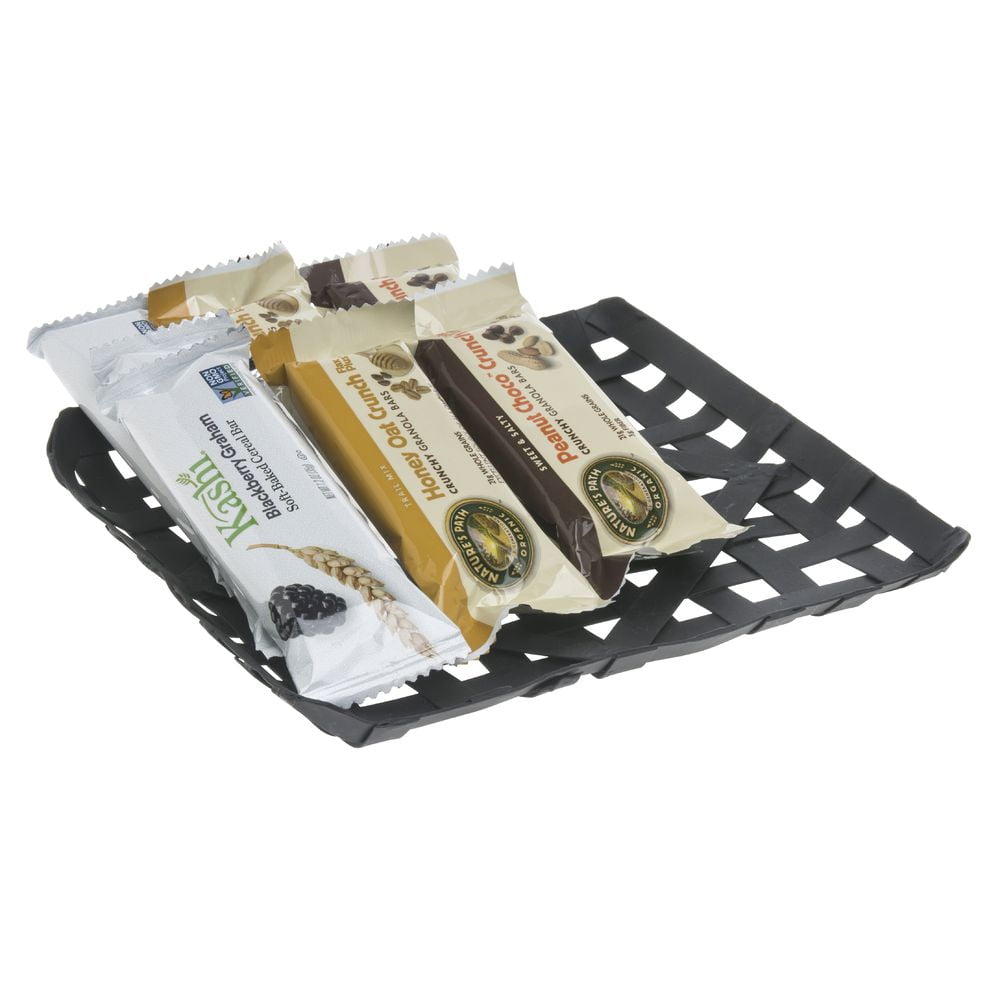 HUBERT® Metal Tobacco Basket Black - 8 1/2"L x 8 1/2"W x 1/2"H